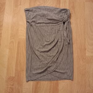 Chic Asymmetrical Gray Skirt